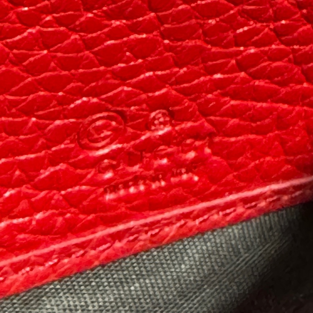 Gucci Red Leather Wallet - Picture 9 of 10